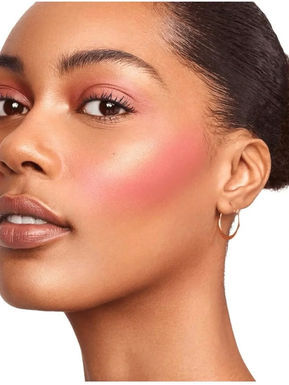 BOSSY Pressed Powder Highlighter Compact, Shimmer Gold Shade